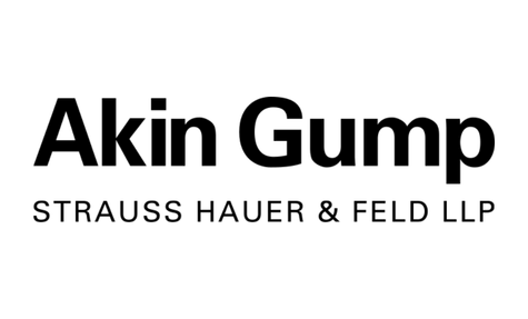 Akin gump logo in black