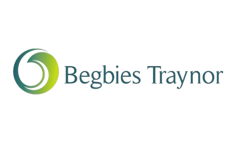 Begbies Traynor logo in teal and green