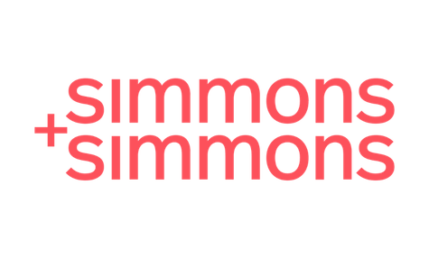 Simmons and Simmons logo in red
