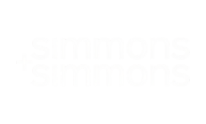 Simmons and Simmons logo in white