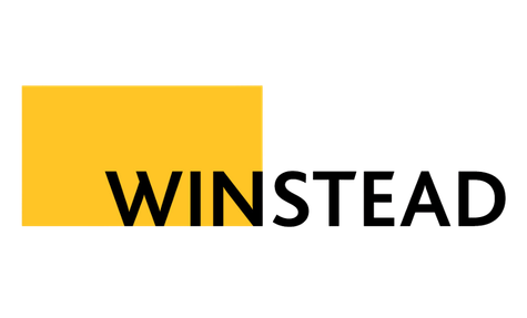 Winstead logo in black and yellow